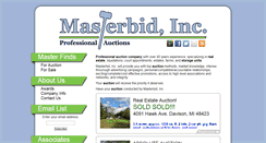 Desktop Screenshot of masterbidinc.com